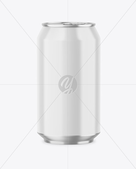 330ml Metallic Drink Can w/ Glossy Finish Mockup