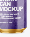 330ml Metallic Drink Can w/ Glossy Finish Mockup