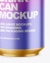 330ml Matte Metallic Drink Can Mockup