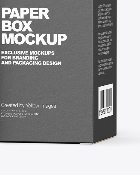 Glossy Plastic Jar with Paper Box Mockup