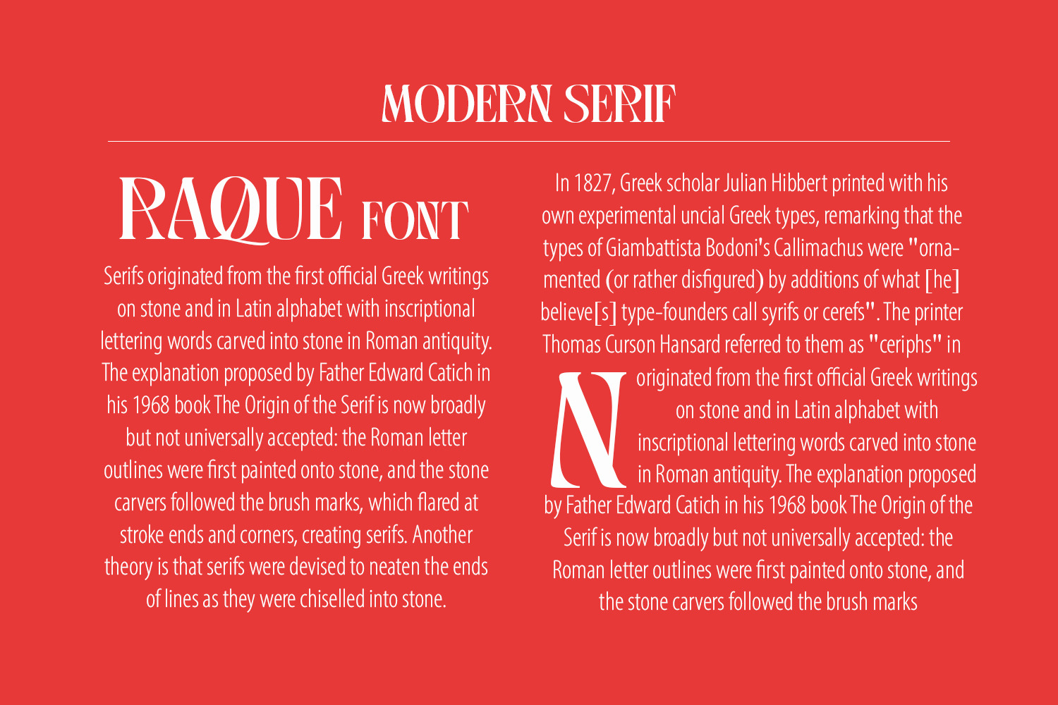 Raque - Modern Serif Raque - Modern Serif