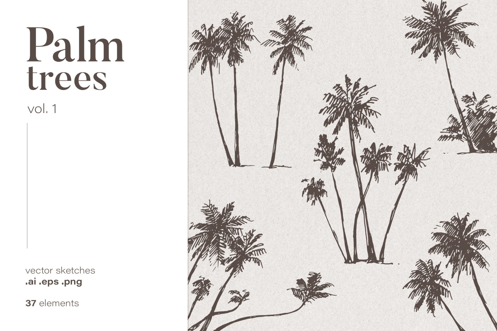 Silhouettes of palm trees VOL. 1