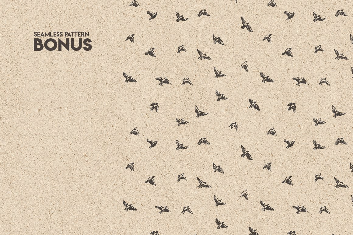 Flocks of birds, sketch style Flocks of birds, sketch style