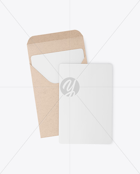 Kraft Paper Cover Business Cards Mockup