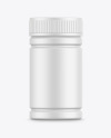 Matte Plastic Pharmacy Jar Mockup