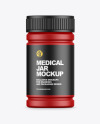 Matte Plastic Pharmacy Jar Mockup