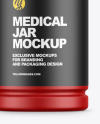 Matte Plastic Pharmacy Jar Mockup