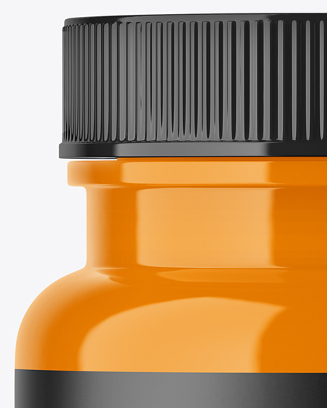 Glossy Pills Bottle Mockup