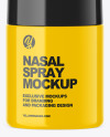 Glossy Nasal Spray Bottle Mockup