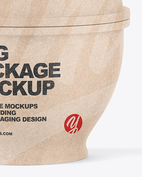 Kraft Paper Egg Package Mockup