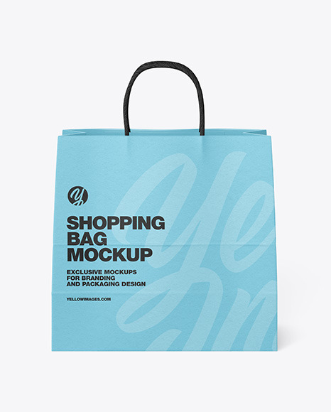 Paper Shopping Bag Mockup