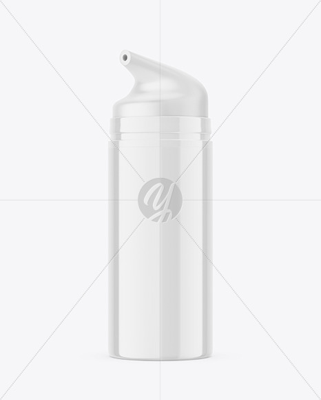 Airless Glossy Bottle Mockup