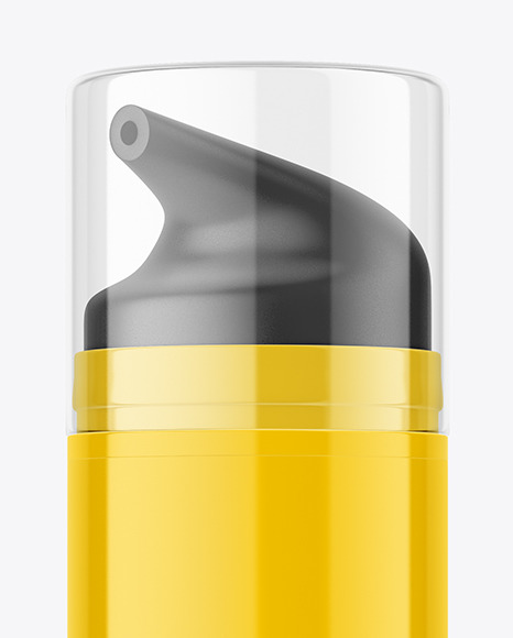 Airless Glossy Bottle Mockup Airless Glossy Bottle Mockup