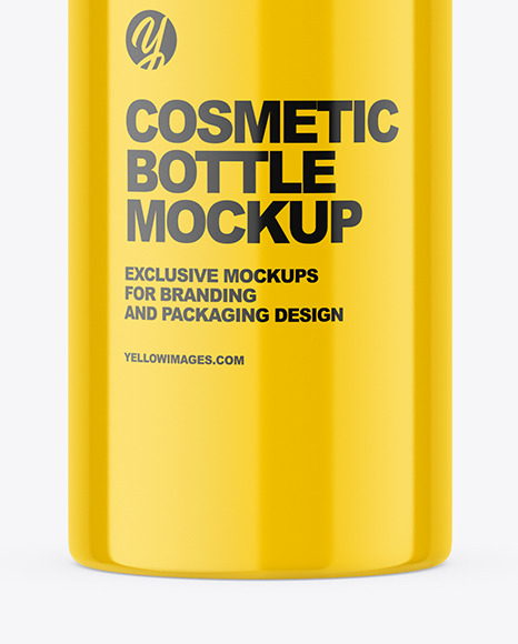 Airless Glossy Bottle Mockup Airless Glossy Bottle Mockup