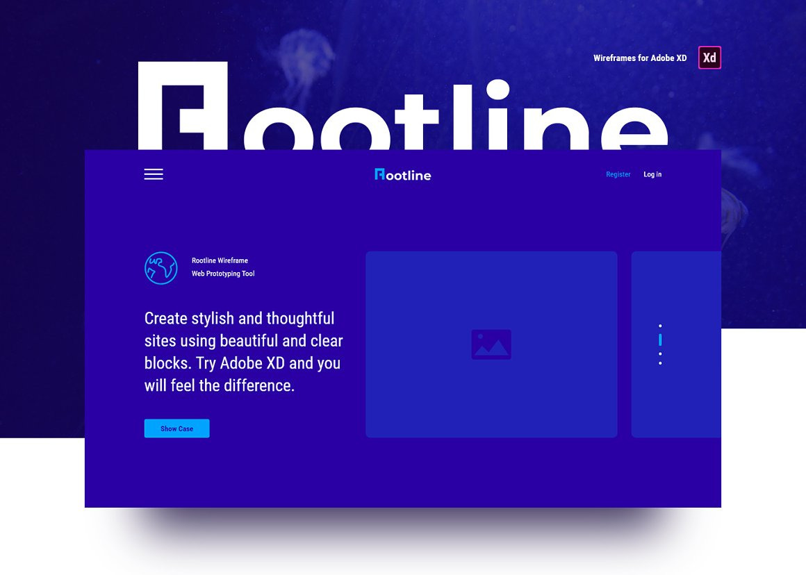 Rootline Wireframe UI Kit Rootline Wireframe UI Kit