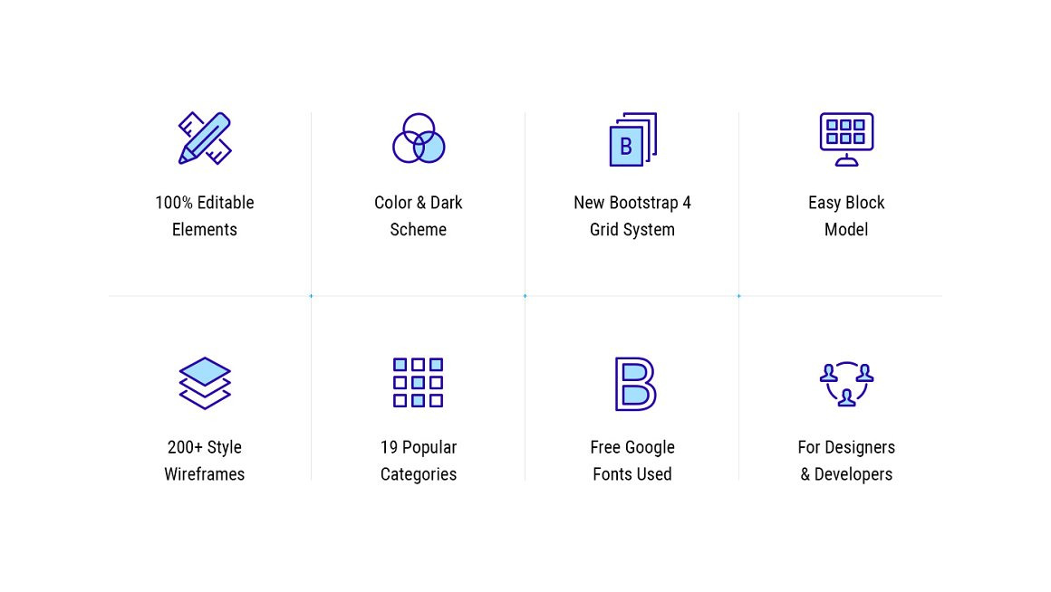 Rootline Wireframe UI Kit