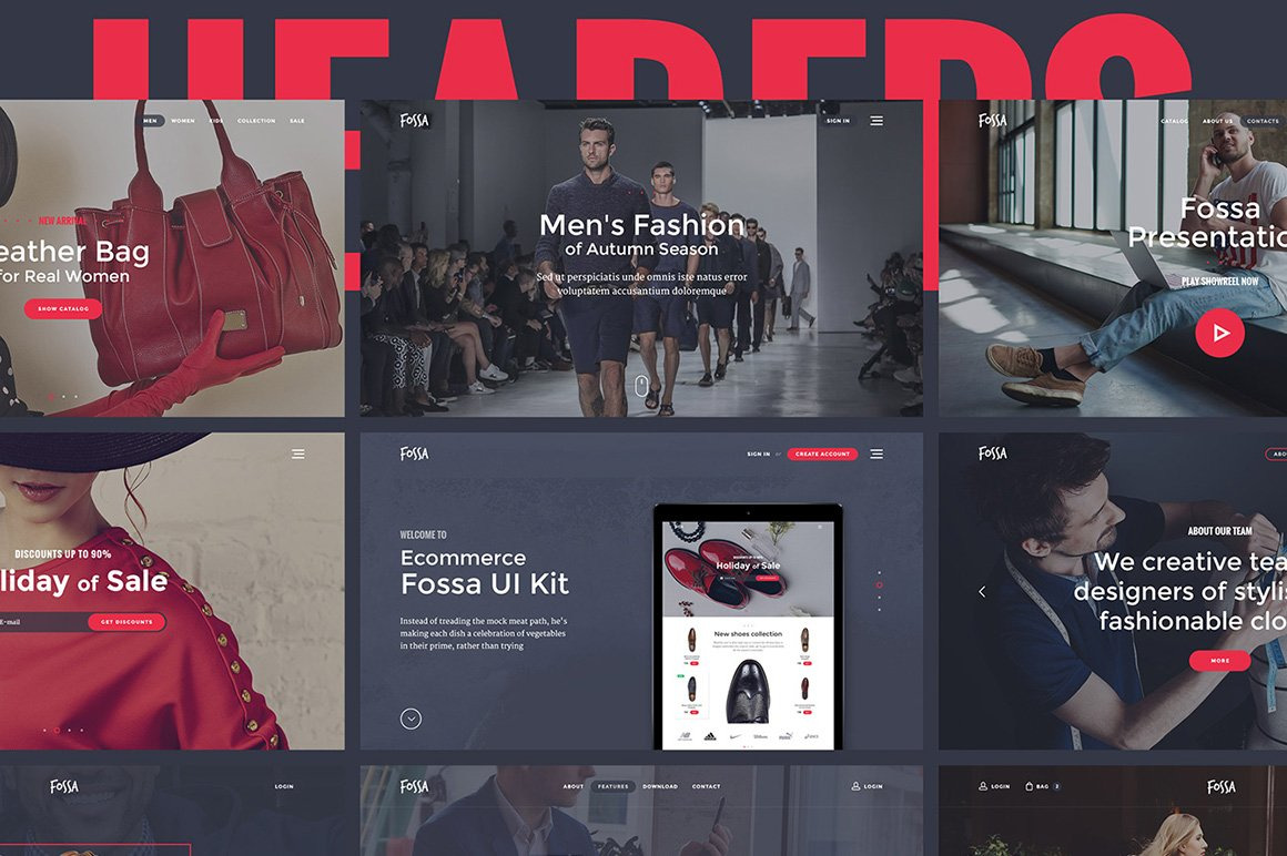 Fossa Ecommerce UI Kit Fossa Ecommerce UI Kit