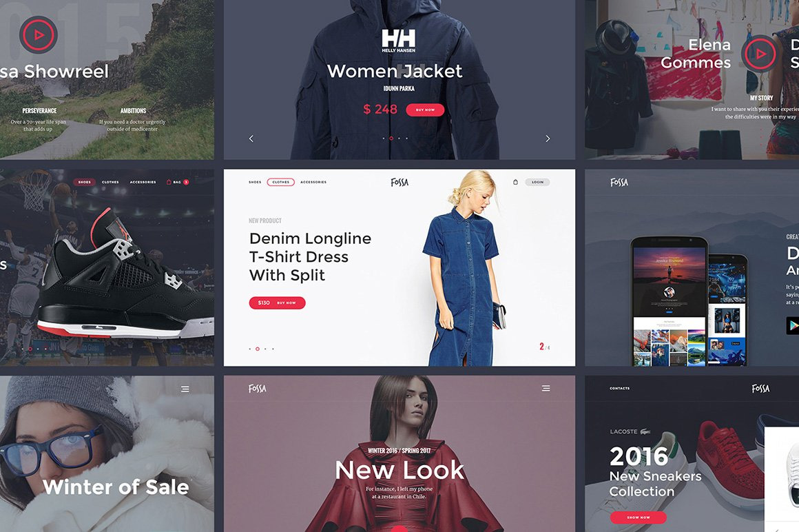 Fossa Ecommerce UI Kit Fossa Ecommerce UI Kit
