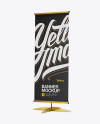 Roll-up Banner Mockup - Half Side View