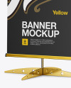 Roll-up Banner Mockup - Half Side View