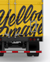 Kenworth Refrigerator Truck HQ Mockup - Back View