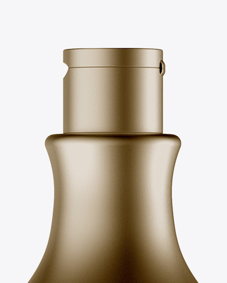 Metallic Cosmetic Bottle Mockup