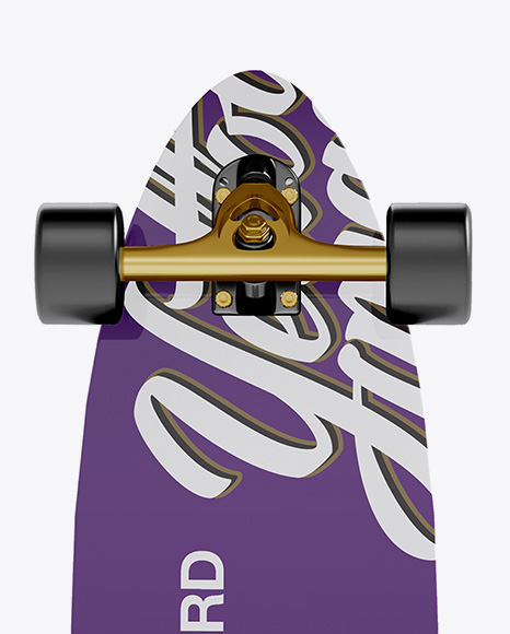 Longboard Mockup - Back View