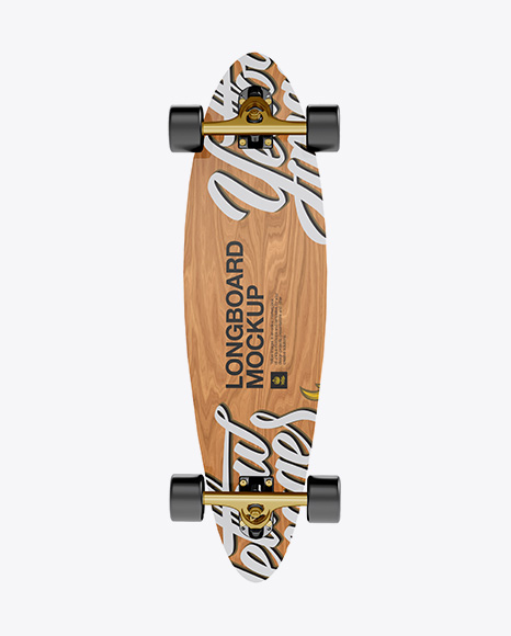 Longboard Mockup - Back View