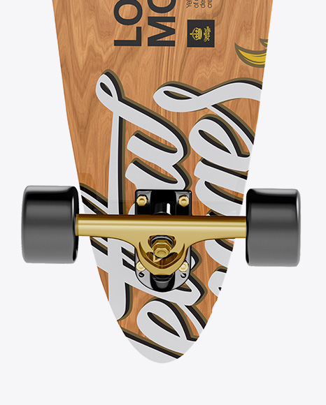 Longboard Mockup - Back View