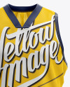 Basketball Kit w/ V-Neck Tank Top Mockup - Front View