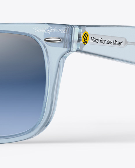 Transparent Sunglasses Mockup - Half Side View