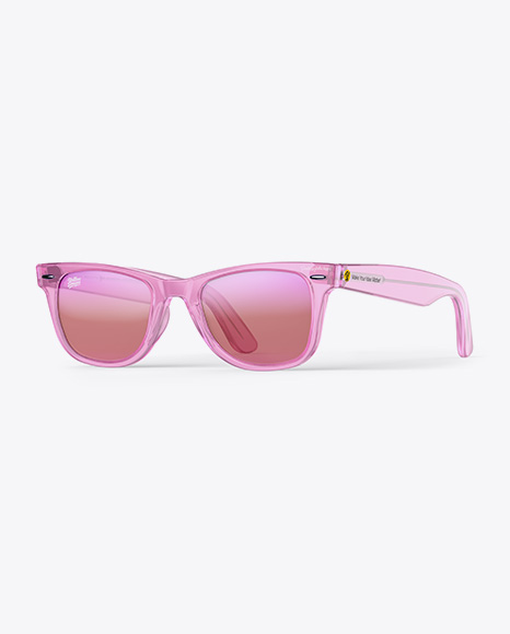 Transparent Sunglasses Mockup - Half Side View