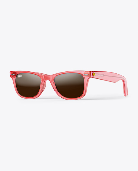 Transparent Sunglasses Mockup - Half Side View