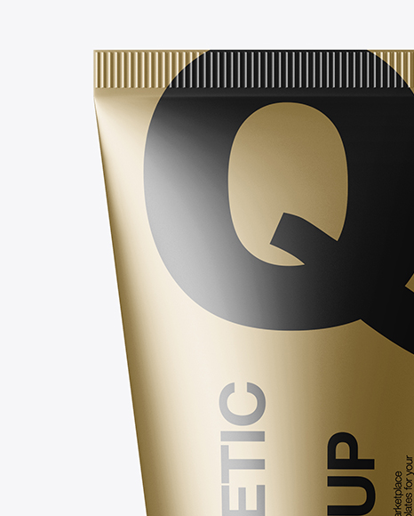 Metallic Cosmetic Tube Mockup