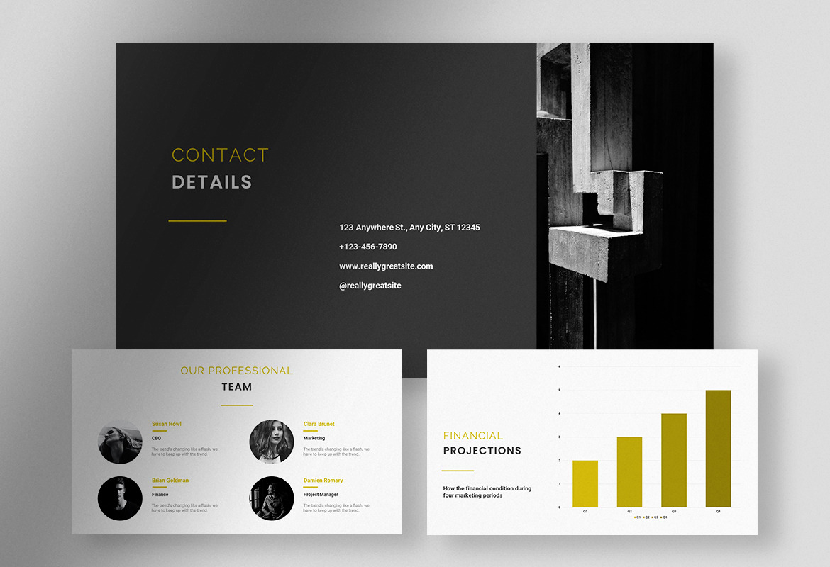 Grayscale Modern Company Presentation