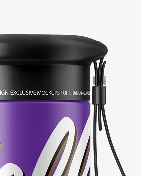 Matte Water Bottle Mockup