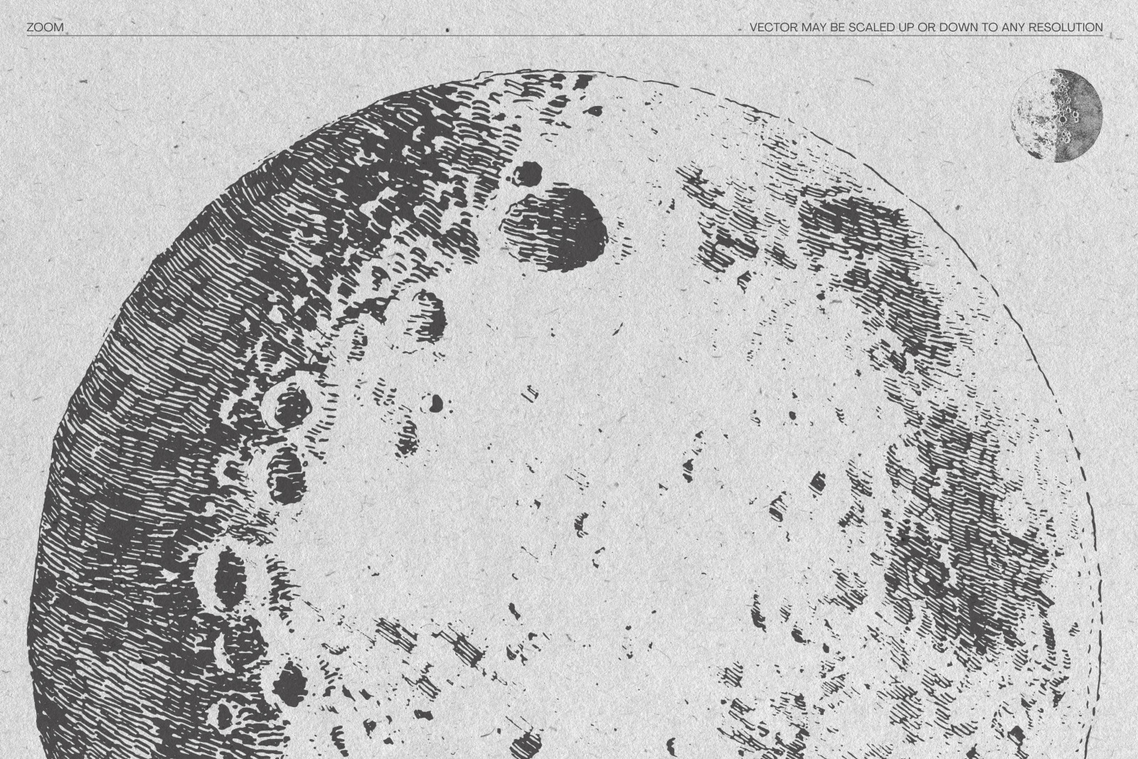 Illustrations of the moon phases