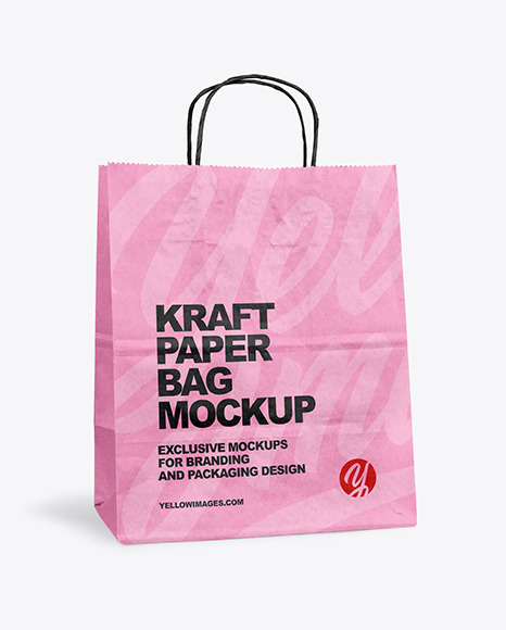 Kraft Paper Shopping Bag Mockup