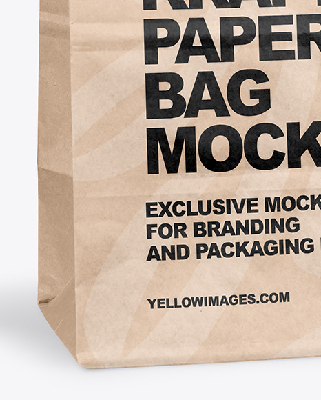 Kraft Paper Shopping Bag Mockup