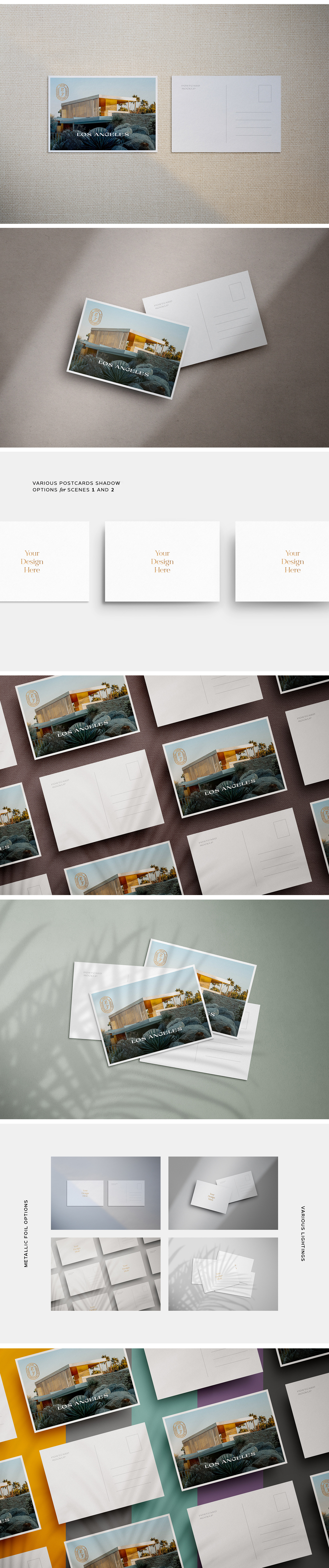 Correo Postcard Mockups Correo Postcard Mockups