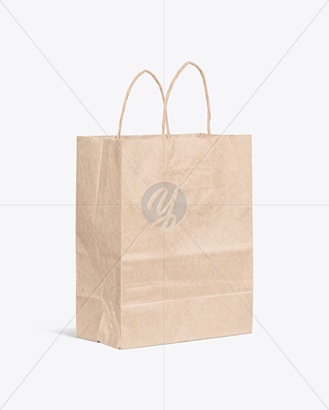 Kraft Paper Shopping Bag Mockup