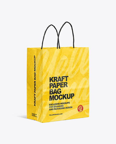 Kraft Paper Shopping Bag Mockup