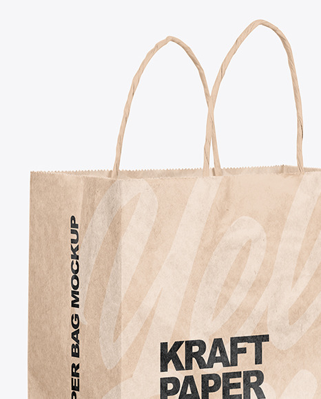 Kraft Paper Shopping Bag Mockup