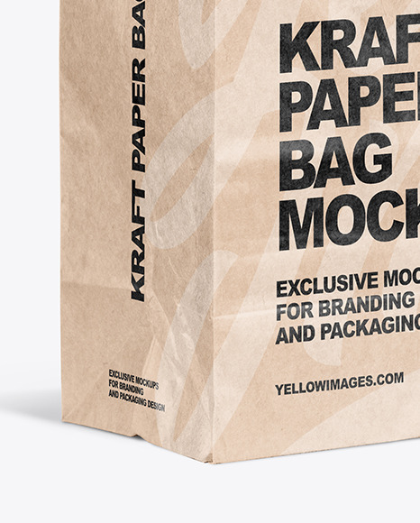 Kraft Paper Shopping Bag Mockup