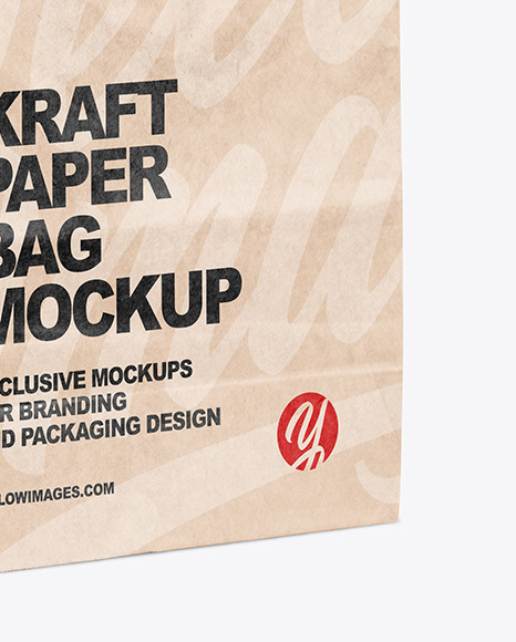 Kraft Paper Shopping Bag Mockup