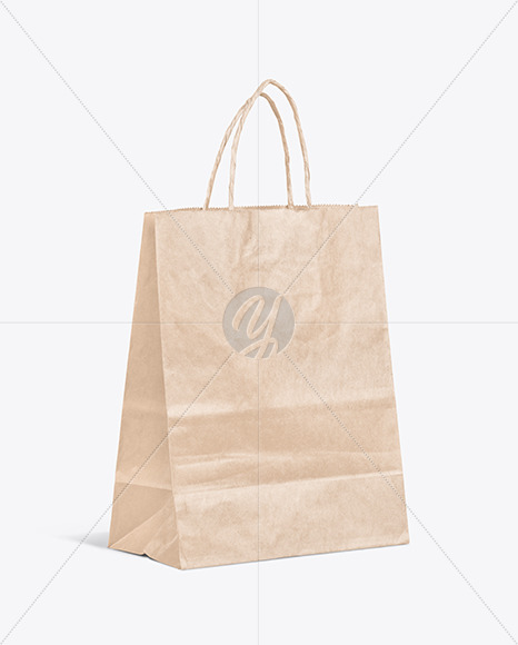 Kraft Paper Shopping Bag Mockup