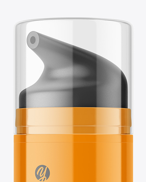 Airless Glossy Bottle Mockup