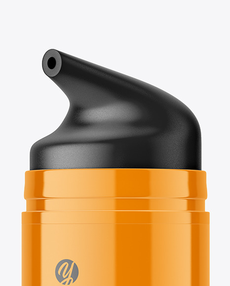 Airless Glossy Bottle Mockup