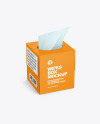 Paper Box w/ Wipes Mockup