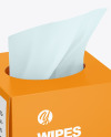 Paper Box w/ Wipes Mockup